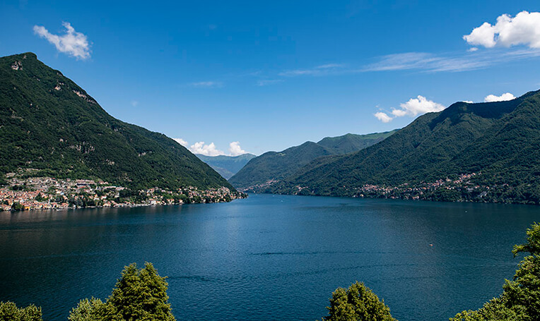 Une vue sur le lac de Côme depuis Il Sereno